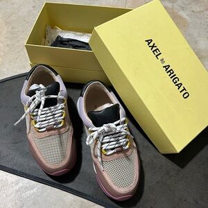 Axel Arigato Pink and Cream Sneakers